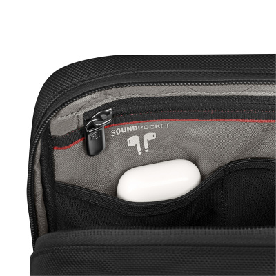 Сумка через плечо VICTORINOX Architecture Urban2 Crossbody Bag, черный, полиэстер/кожа, 22x9x28 см, 6 л