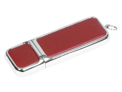 Флешка компактной формы, 32 Гб, коричневый/серебристый , размер 32ГБ
