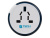 Адаптер с 2-умя USB-портами для зарядки Travel Blue Twist & Slide Adaptor голубой/белый Адаптер с 2-умя USB-портами для зарядки Travel Blue Twist & Slide Adaptor голубой/белый