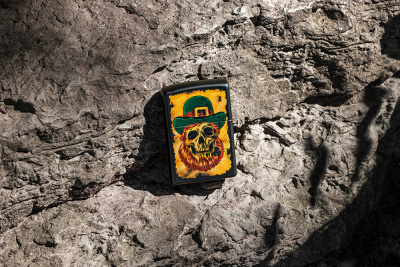 Зажигалка ZIPPO Lucky Map с покрытием Black Matte, латунь/сталь, черная, 38x13x57 мм