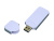 USB-флешка на 64 ГБ в стиле I-phone, прямоугольнй формы, белый , размер 64ГБ