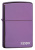 Зажигалка ZIPPO Classic с покрытием Abyss™, латунь/сталь, фиолетовая с логотипом, 38x13x57 мм Зажигалка ZIPPO Classic с покрытием Abyss™, латунь/сталь, фиолетовая с логотипом, 38x13x57 мм