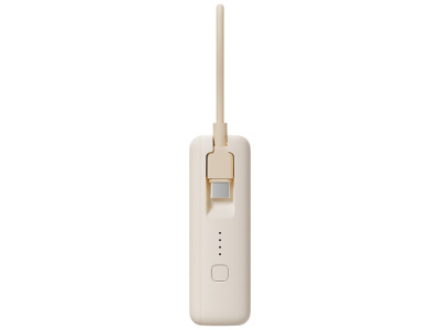 Внешний аккумулятор со встроенным кабелем Xiaomi Power Bank 10000mAh (Integrated Cable) Tan GL