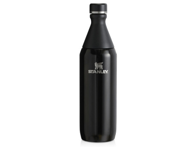 Бутылка для воды Stanley All Day Slim объемом 600 мл - черный глянцевый