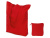 Складывающаяся сумка Skit из хлопка на молнии, красный Складывающаяся сумка Skit из хлопка на молнии, красный