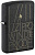 Зажигалка ZIPPO Искусство линий с черным покрытием с кракелюром | Line Art Black Crackle™, латунь/сталь, чёрная, матовая, 38x13x57 мм