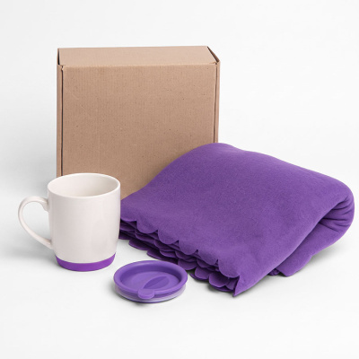 Плед PLAIN; фиолетовый; 100х140 см; флис 150 гр/м2