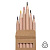 Цветные карандаши KINDERLINE small,6 цветов, дерево, картон