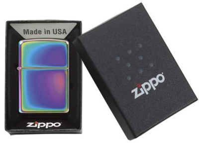 Зажигалка ZIPPO Classic с покрытием Spectrum™, латунь/сталь, разноцветная, глянцевая, 38x13x57 мм