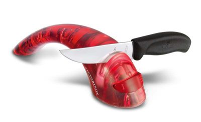 Точилка VICTORINOX для кухонных ножей, с 2 керамическими дисками, 205x55x65 мм, красная