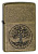 Зажигалка ZIPPO Древо жизни с покрытием античная латунь | Tree of Life Antique Brass, латунь/сталь, медная, матовая, 38x13x57 мм