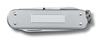 Нож-брелок VICTORINOX Classic Alox, 58 мм, 5 функций, алюминиевая рукоять, серебристый