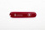 Передняя накладка с логотипом Camping для ножей VICTORINOX 91 мм 1.3763.71 и 1.3613.71, красная