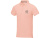 Calgary мужская футболка-поло с коротким рукавом, pale blush pink , размер S