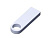USB 2.0-флешка на 512 Мбайт  с мини чипом и круглым отверстием, белый , размер 512МБ