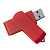 USB flash-карта SWING (16Гб), красный, 6,0х1,8х1,1 см, пластик