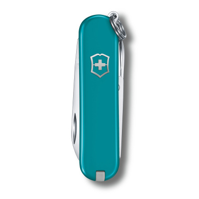Нож-брелок VICTORINOX Classic SD Colors "Mountain Lake", 58 мм, 7 функций, тёмно-бирюзовый