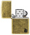 Зажигалка ZIPPO Armor® Пламя c покрытием античная латунь | Flame Antique Brass, латунь/сталь, золотистая, 38x13x57 мм