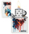 Зажигалка ZIPPO Нарисованный орел с белым матовым покрытием | Painted Eagle Design White Matte, латунь/сталь, белая, матовая, 38x13x57 мм