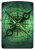 Зажигалка ZIPPO Compass Ghost с покрытием Glow In The Dark Green, латунь/сталь, черная, 38x13x57 мм
