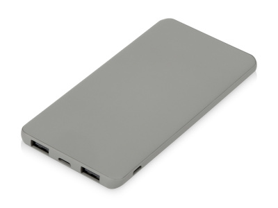 Подарочный набор c блокнотом С1, ручкой и повербанком 5000 mAh,  серый , размер гибкая обложка