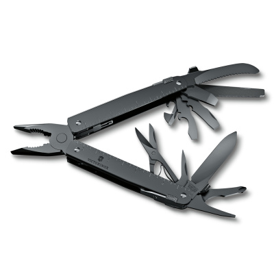 Мультитул VICTORINOX SwissTool MXBS, 115 мм, 26 функций, чёрный, в нейлоновом чехле