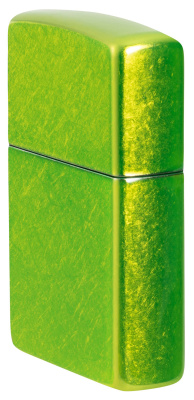 Зажигалка ZIPPO Classic с покрытием Lurid™, латунь/сталь, зеленая, глянцевая, 38x13x57 мм