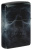 Зажигалка ZIPPO Compass Ghost с покрытием Glow In The Dark Green, латунь/сталь, черная, 38x13x57 мм