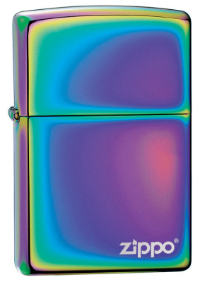 Зажигалка ZIPPO Classic лого с покрытием Spectrum™, латунь/сталь,разноцветная,глянцевая, 38x13x57 мм