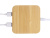 USB-хаб с беспроводной зарядкой из бамбука Plato USB-хаб с беспроводной зарядкой из бамбука Plato