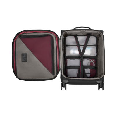 Чемодан VICTORINOX Crosslight, чёрный, RPET полиэстер, 40x20x55 см, 37 л