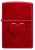 Зажигалка ZIPPO Оттиск сердца с покрытием Красное карамелизированное яблоко | Stamped Heart Candy Apple Red™,латунь/сталь,красная,глянцевая,38x13x57мм Зажигалка ZIPPO Оттиск сердца с покрытием Красное карамелизированное яблоко | Stamped Heart Candy Apple Red™,латунь/сталь,красная,глянцевая,38x13x57мм