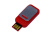 USB-флешка промо на 32 Гб прямоугольной формы, выдвижной механизм, красный , размер 32ГБ