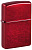 Зажигалка ZIPPO классическая с покрытием Красное карамелизированное яблоко | Candy Apple Red™, латунь/сталь, красная, глянцевая, 38x13x57 мм