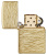 Зажигалка ZIPPO Armor® Luxury Waves Design с покрытием Tumbled Brass, латунь/сталь, золотистая, матовая, 38x13x57 мм