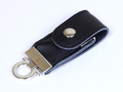 USB-флешка на 32 Гб в виде брелка, черный , размер 32ГБ