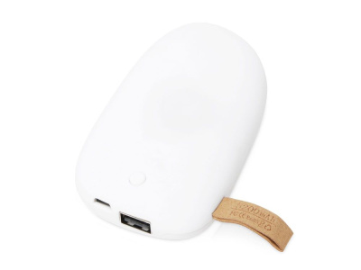 Внешний аккумулятор в форме камня Stone, 5200 mAh, белый (Р) , размер 5200 mAh