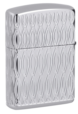 Зажигалка ZIPPO Armor® с покрытием High Polish Chrome, латунь/сталь, серебристая, 38x13x57 мм