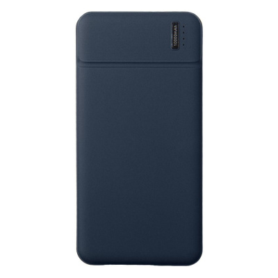 Универсальный аккумулятор Flash 10 (10000 мАч) с подсветкой и soft touch,синий,13,7х6,87х1,55 мм