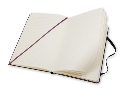 Записная книжка Moleskine Classic (в линейку) в твердой обложке, Large (13х21см), черный , размер A5