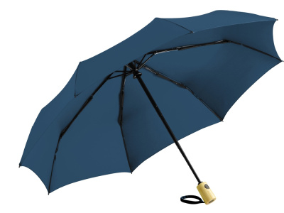 Зонт складной 5429 ÖkoBrella из бамбука, полуавтомат, серый
