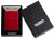 Зажигалка ZIPPO классическая с покрытием Красное карамелизированное яблоко | Candy Apple Red™, латунь/сталь, красная, глянцевая, 38x13x57 мм