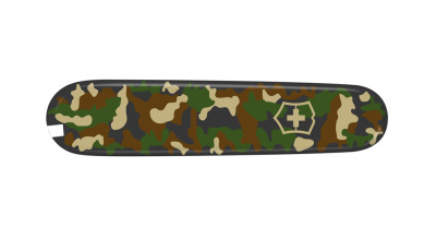 Передняя накладка для ножей VICTORINOX 91 мм, пластиковая, зелёный камуфляж