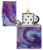 Зажигалка ZIPPO Universe Astro с покрытием 540 Tumbled Chrome, латунь/сталь, сиреневая, 38x13x57 мм Зажигалка ZIPPO Universe Astro с покрытием 540 Tumbled Chrome, латунь/сталь, сиреневая, 38x13x57 мм