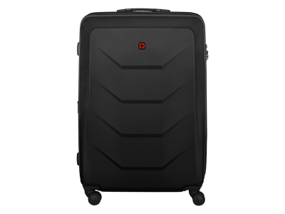 Чемодан WENGER Prymo, чёрный, большой, 52х76х30 см, 93 л, ABS+PC , размер XL