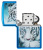 Зажигалка ZIPPO Белый тигр с глянцевым синим покрытием | White Tiger High Polish Blue, латунь/сталь, синяя, глянцевая, 38x13x57 мм Зажигалка ZIPPO Белый тигр с глянцевым синим покрытием | White Tiger High Polish Blue, латунь/сталь, синяя, глянцевая, 38x13x57 мм