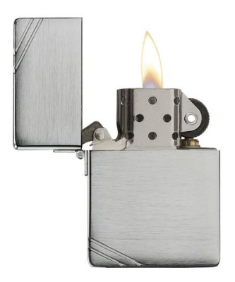 Зажигалка ZIPPO Реплика 1935 года с покрытием матовый хром | 1935 Replica™ Brushed Chrome, латунь/сталь, серебристая, 37x13x52 мм