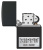 Зажигалка ZIPPO License Plate с покрытием Black Matte, латунь/сталь, черная, 38x13x57 мм