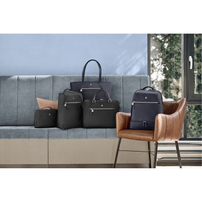 Сумка VICTORINOX Victoria Signature Tote, синяя, нейлон/кожа, 51x15x30 см, 19 л