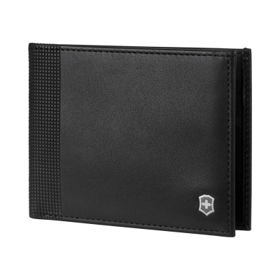 Портмоне VICTORINOX Altius Alox с защитой от сканирования RFID, чёрное, натуральная кожа, 9x1x11 см